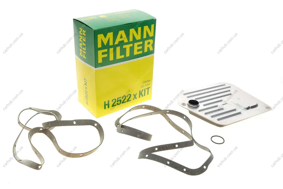 Фільтр АКПП BMW 5 (E39)/7 (E38)/X5 (E53) M52/M57/M62 94- (з прокладкою) -FILTER MANN H 2522 X KIT (фото 1)