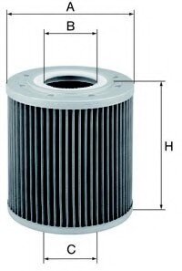 Фільтр, гідравлічна система привода робочого обладнання MANN HD1349