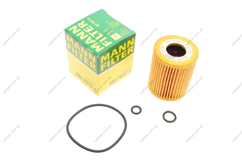 Фільтр масляний VW Polo 1.2TDI 09-/Seat Ibiza 1.2TDI 08-15/Skoda Fabia/Roomster 1.2TDI 06-14 -FILTER MANN HU 7017 Z (фото 1)