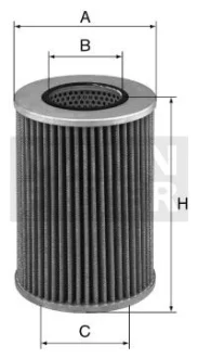 Масляний фільтр (фільтр повітряний) ISUZU ELF, FORWARD F, GRAFTER, N V, N VI 4HK1-XN-RZ4E-TC 10.03- MANN HU 7074 X