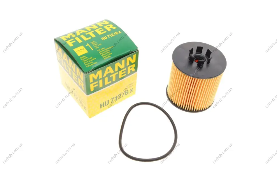 Фільтр масляний VW Golf/Passat B6/Skoda Octavia 1.4/1.6 FSI -FILTER MANN HU 712/6 X (фото 1)
