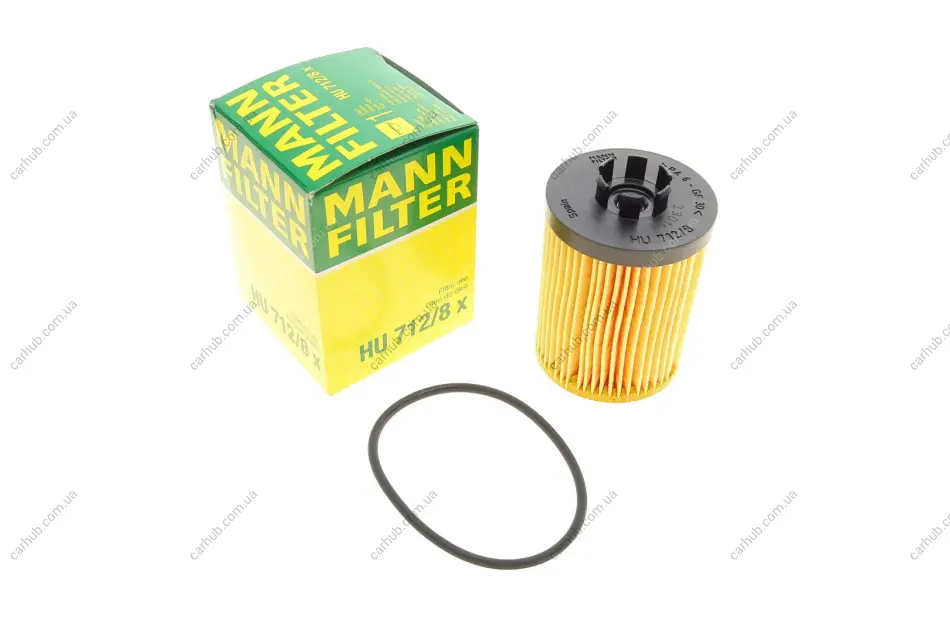 Фільтр масляний Opel Combo 1.4 16V 05- (h=87mm) -FILTER MANN HU 712/8 X (фото 1)
