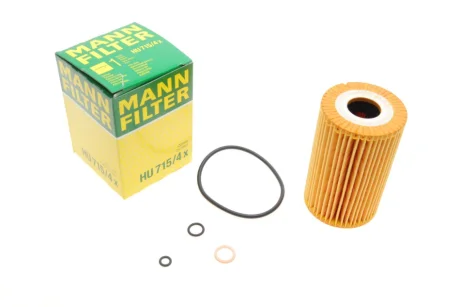 Масляний фільтр BMW 3 (E30), 3 (E36), 3 (E46), 5 (E34), Z3 (E36) 1.6-1.9 06.87-07.06 MANN HU 715/4 X