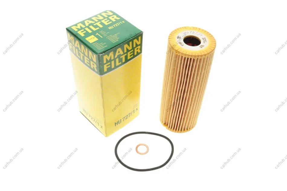 Фільтр масляний MB (W124 280E/W124 300-24V) 89- -FILTER MANN HU 727/1 X (фото 1)