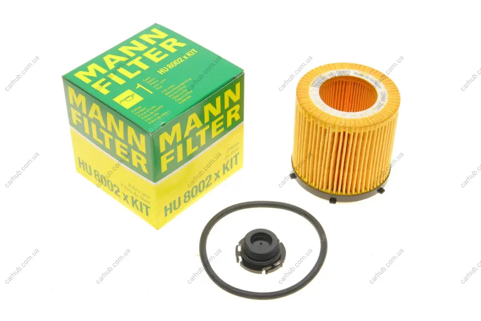 Фільтр масляний BMW 3 (F30/F31)/5 (F10/F11)/X1 (E84)/Z4 (E89) 2.0i N20 11-12 -FILTER MANN HU 8002 X KIT (фото 1)
