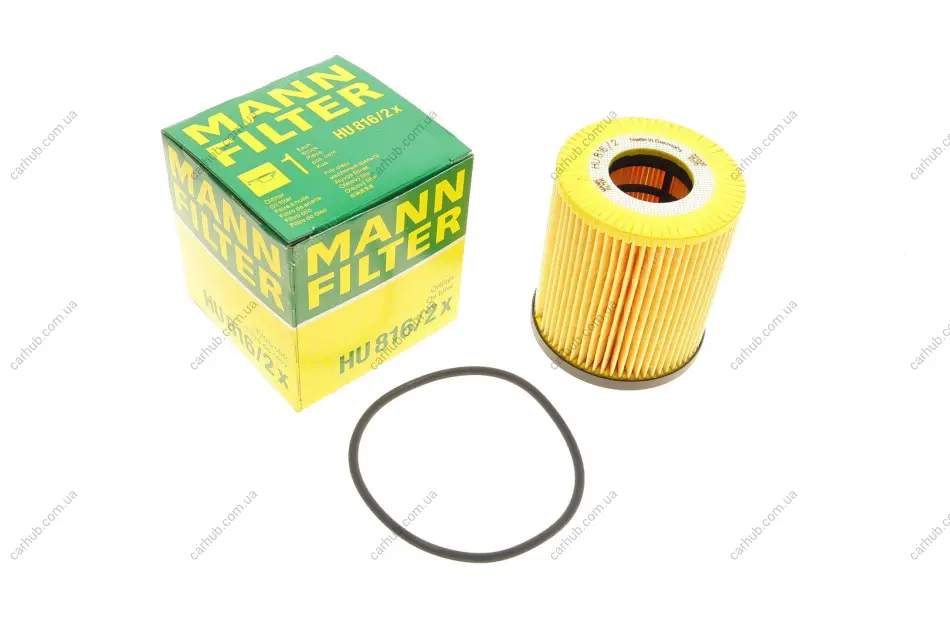 Фільтр масляний Mini Cooper 1.6/S/One 1.4/1.6 01-08/Fiat 500X 1.6 E-torQ 14-20/Tipo 1.6 15-20 MANN HU 816/2 X (фото 1)