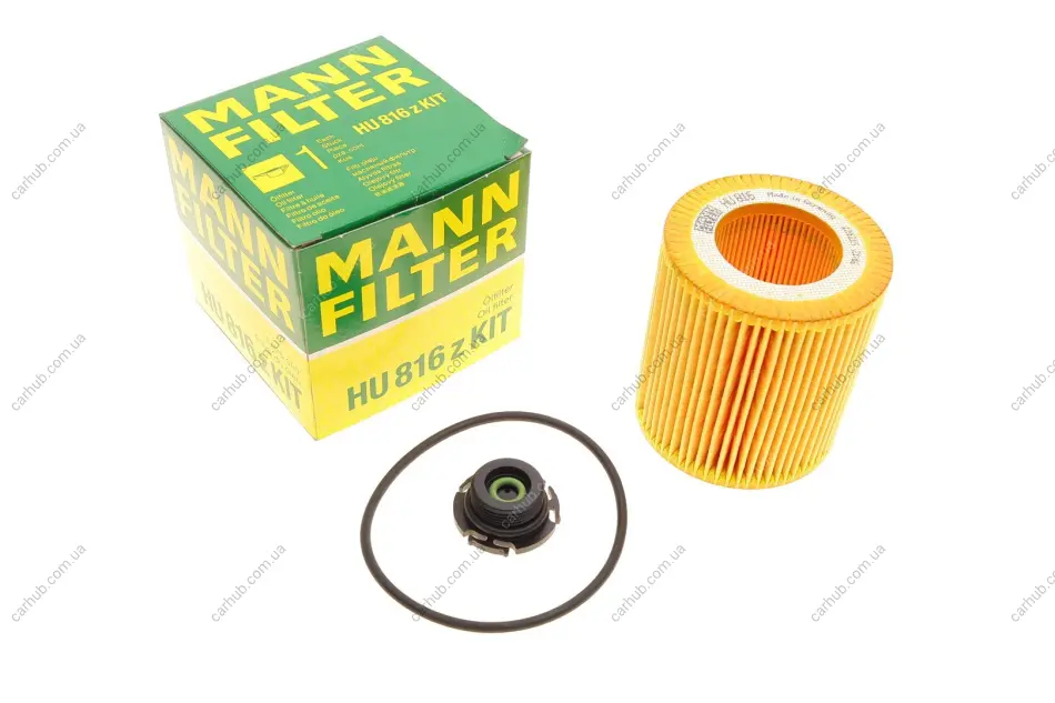 Фільтр масляний BMW 5 (F10/F11)/3 (F30/F80) 12- (N20/N26/B47/N55) -FILTER MANN HU 816 Z KIT (фото 1)