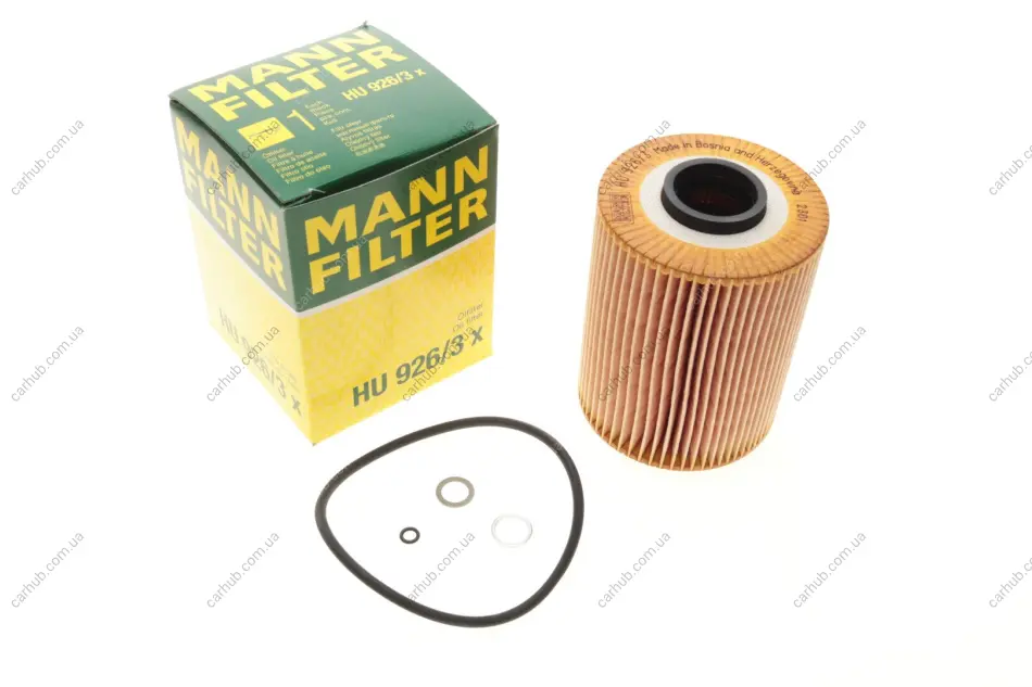 Фільтр масляний BMW 3 (E36/E46)/5 (E34) 2.0/2.5i 90-96 (M50/M52) -FILTER MANN HU 926/3 X (фото 1)