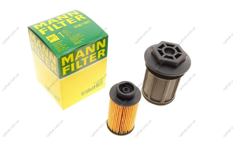 Фільтр AdBlue MERCEDES ACTROS MP2 / MP3 1014 K/1015/1015 K/1015 K, 1016 K/1015 L/1015, 1015 L/1016 K/1016 L/1016, 1016 L/1017/1017 A/1017 AK/1017 K, 1018 K/1017 KO/1017 KO, 1018 KO/1017 L/1017, 1017 L MANN U 58/1 KIT (фото 1)