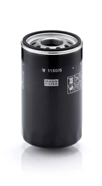 Гідравлічний фільтр (фільтр, що вгвинчується) CASE IH 100 U, 100 U MAXXIMA, 70 U, 70 U MAXXIMA, 80 U, 80 U MAXXIMA, 90 U, 90 U MAXXIMA NEW HOLLAND 4835, 5635, 6635, L 60/4635, L 65/4835, L 75/5635 MANN W 1160/6 (фото 1)
