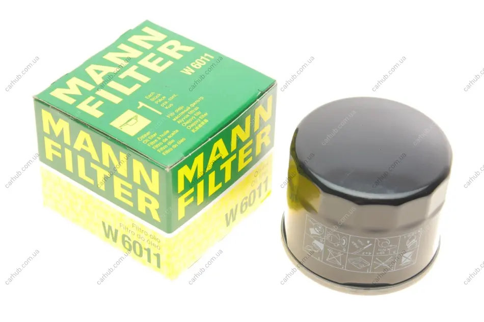 Фільтр масляний Smart Fortwo Coupe/Cabrio 1.0i 07- -FILTER MANN W 6011 (фото 1)