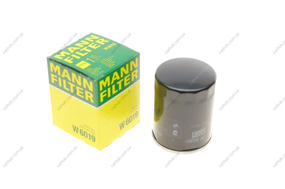 Фільтр масляний Subaru Forester 2.0/2.5 08-/Impreza 1.6/2.0 13-/Outback 2.5 13-/Legacy 2.0/2.5 09-14 -FILTER MANN W 6019 (фото 1)