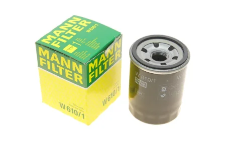 Фільтр масляний Fiat Sedici 1.6 06-14/Subaru Justy 1.3/1.5/Suzuki Vitara 1.6-2.5 95-/SX4 1.5-1.6 06- -FILTER MANN W 610/1