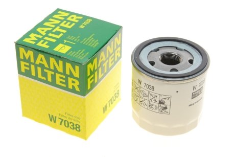 Фильтр масляный -FILTER MANN W 7038