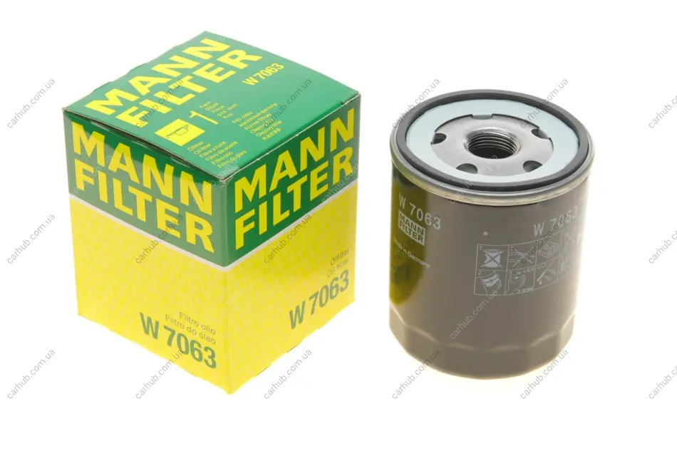 Фільтр масляний Citroen Jumper/Peugeot Boxer 2.0HDi 15- MANN W 7063 (фото 1)