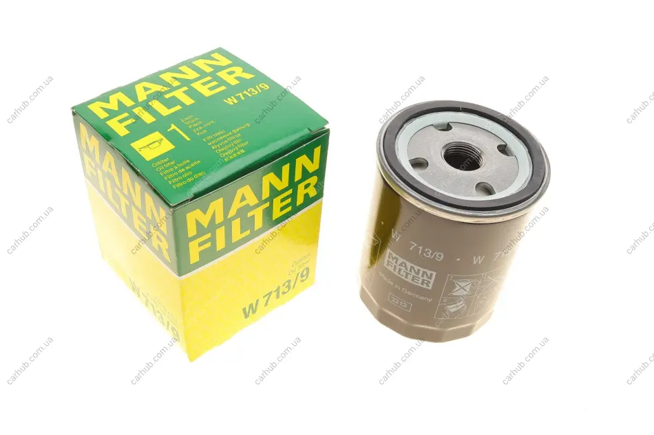 Фільтр масляний Land Rover Defender 2.5 TD5 98-16/Discovery 2.5 TD5 99-04 (h=100mm) -FILTER MANN W 713/9 (фото 1)