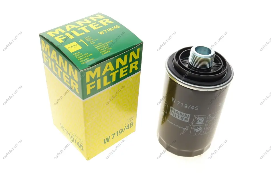 Фільтр масляний VW T5 2.0TSI 11- -FILTER MANN W 719/45 (фото 1)