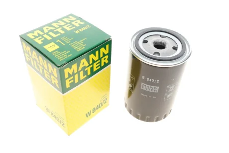Масляний фільтр AUDI A6 C4 FORD GALAXY I, GALAXY MK I SEAT ALHAMBRA, CORDOBA, CORDOBA VARIO, IBIZA II, TOLEDO I VW GOLF III, GOLF IV, PASSAT B3/B4, POLO 1.9D/2.0/2.5D 08.91-03.10 MANN W 840/2