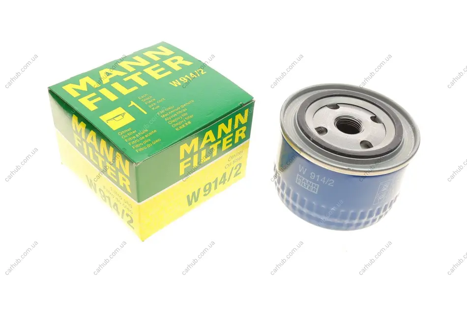 Фільтр масляний Lada/Ford Sierra/Scorpio 2.0/2.8/2.9 87-98 -FILTER MANN W 914/2 (фото 1)