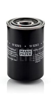 Фото фільтр оливи MANN W 929/3 Фільтр оливи MANN W 929/3