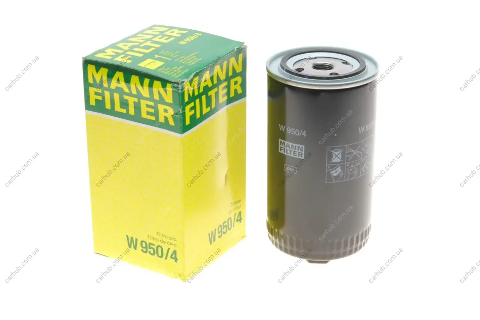 Фільтр масляний VW T4 2.4D/2.5TDI 90-03/Volvo 940/960 2.4TD 90-96 -FILTER MANN W 950/4 (фото 1)