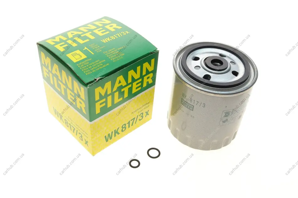 Фільтр паливний MB 124 (S124)/190 (W201)/ C-class (W202) 2.0D-3.4D 83- OM600-606 -FILTER MANN WK 817/3 X (фото 1)