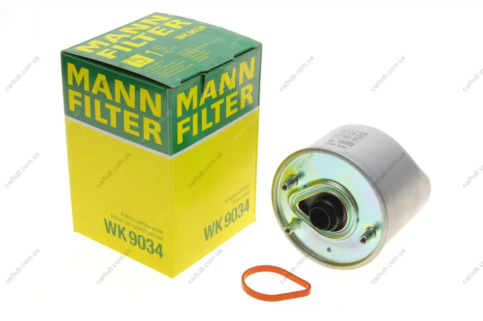 Фільтр паливний Citroen Berlingo/C3/C4/C5/Peugeot 1.6HDi 10-/Fiat Scudo 1.6JTD 07- -FILTER MANN WK 9034 (фото 1)