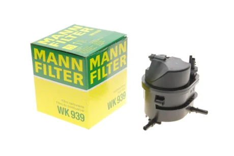 Паливний фільтр CITROEN C1, C2, C2 ENTERPRISE, C3 I, C3 II, C3 PLURIEL, NEMO, XSARA FORD FIESTA, FIESTA V, FIESTA VI, FUSION MAZDA 2 PEUGEOT 1007, 107, 206, 206+, 207, 307, BIPPER 1.4D 09.01- MANN WK 939