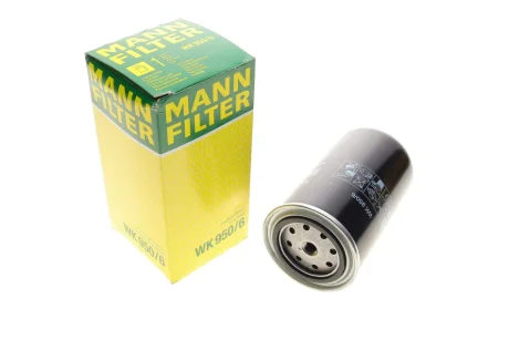 Паливний фільтр IVECO CITYCLASS, EUROCARGO I-III, EUROFIRE II, EUROSTAR, EUROTECH MH, EUROTECH MP, EUROTECH MT, EUROTRAKKER, MAGIRUS, STRALIS I, TURBOCITY 8040.25B.4200-F4GE0684E 01.89- MANN WK 950/6