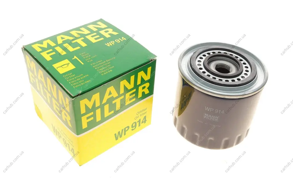 Фільтр масляний Renault Espace/Laguna/Safrane 2.2 D 93-01 -FILTER MANN WP 914 (фото 1)