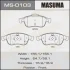 Колодки тормозные дисковые MASUMA MS0103 (фото 1)