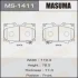 Колодки тормозные дисковые MASUMA MS1411 (фото 1)