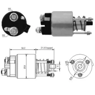 Соленоїд стартера (12В) TOYOTA AVENSIS, COROLLA, COROLLA VERSO, MR2 III 1.4/1.6/1.8 10.99-03.09 MEAT&DORIA MD46102