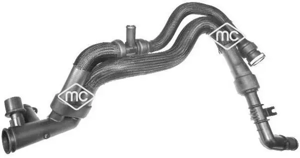 Патрубок системи охолодження Nemo/Bipper 1.4HDI 08- (двигун-насос) Metalcaucho 03784 (фото 1)
