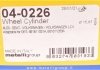 Цилиндр тормозной (задний) Audi 80/100 76-91/Seat Arosa 97-04/VW Golf III/Passat B2/Polo/Lupo 79-05 Metelli 04-0226 (фото 6)