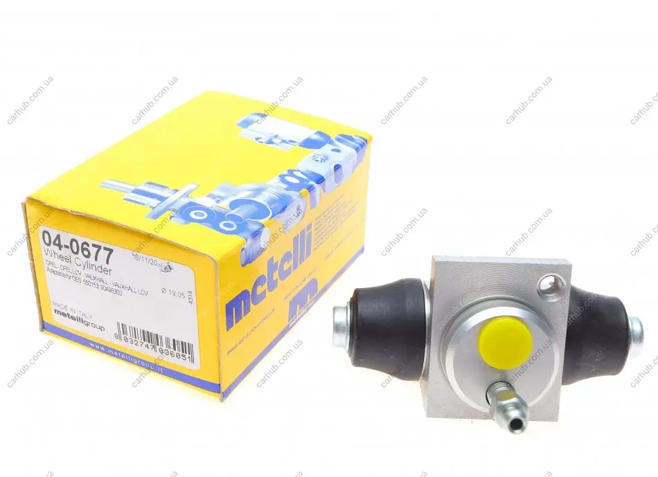 Циліндр гальмівний (задній) Opel Astra F/G/Corsa B/C 91-09/Combo 01-/Kadett E 84-91/Vectra A/B 88-03 METELLI Metelli 04-0677 (фото 1)
