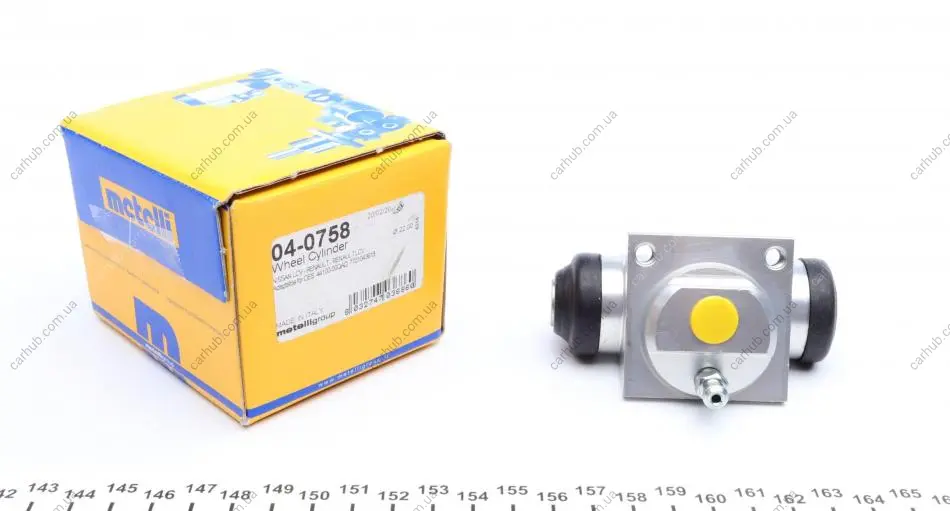 Циліндр гальмівний (задній) Renault Kangoo 97-/Nissan Kubistar 03-/Primera 99-01 (з посил.шасі) METELLI Metelli 04-0758 (фото 1)