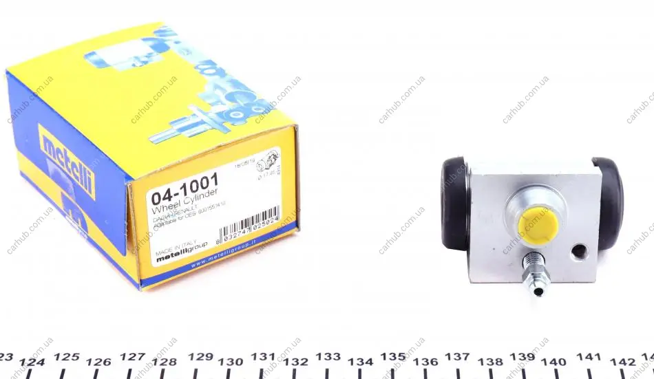 Циліндр гальмівний (задній) Renault Logan 04-/Sandero/Stepway 09-/Dacia Logan 04-/Sandero 08- METELLI Metelli 04-1001 (фото 1)