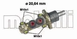 Циліндр гальмівний (головний) VW Passat B3/B4 88-97/Caddy/Golf II/Jetta II/Scirocco 82-92 METELLI Metelli 05-0142 (фото 1)
