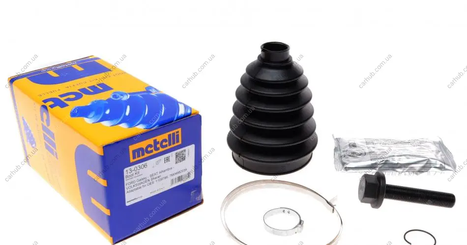 Пильник ШРКШ (зовнішній) Ford Galaxy 95-06/Seat Alhambra/VW Sharan 95- (26x86x138) (к-кт) METELLI Metelli 13-0306 (фото 1)