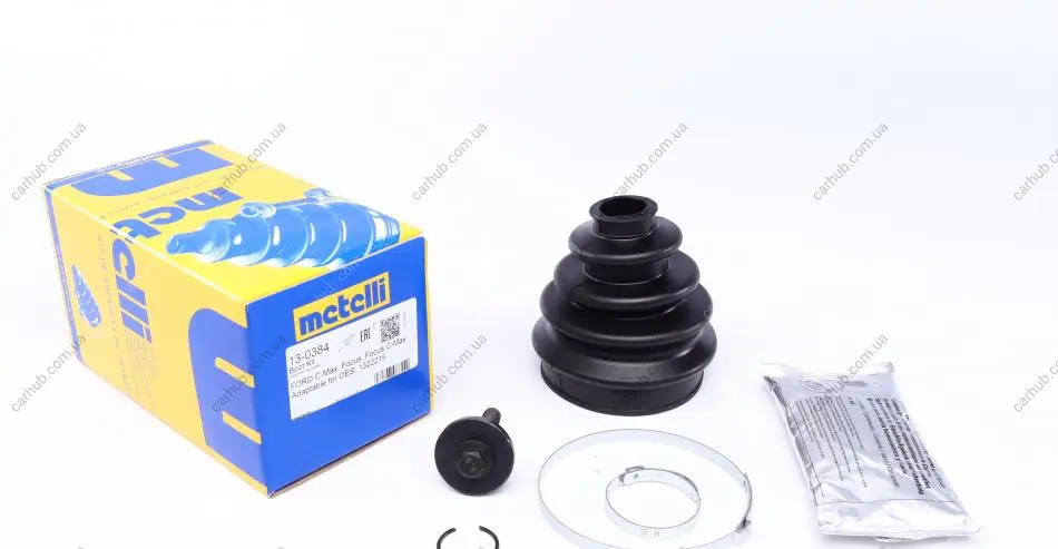 Пильник ШРКШ (зовнішній) Ford C-Max 07-10/Focus II/III 04- (25х90х107) (к-кт) Metelli 13-0384 (фото 1)