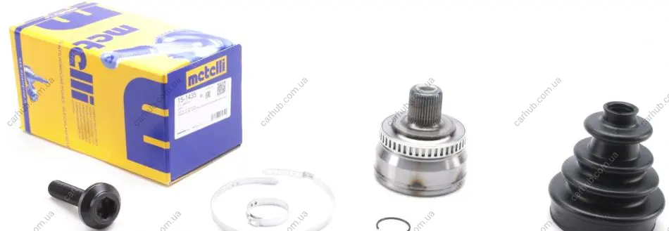 ШРКШ (зовнішній) Audi A4 00-08/A6 97-05/Seat Exeo 09-10 (38z/33z/59.4mm/87.9mm/34mm) (+ABS45z) METELLI Metelli 15-1435 (фото 1)