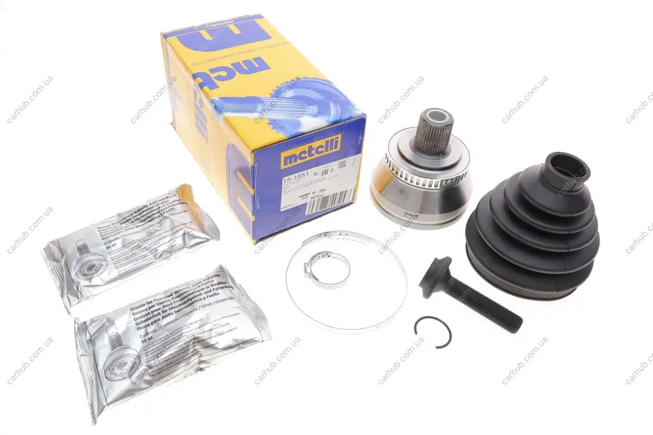 ШРКШ (зовнішній) Audi A4 II/III 1.8T/2.0TDI/3.2FSI 00-09 (38z/27z/59.6mm/100mm) (+ABS 45) METELLI Metelli 15-1551 (фото 1)