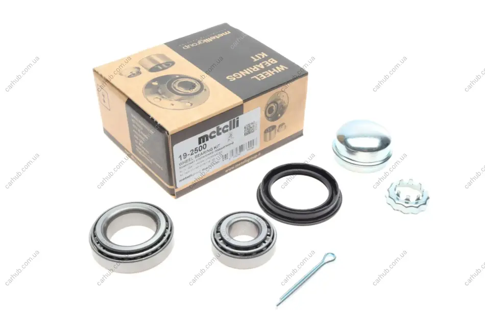 Підшипник маточини (задньої) Audi 50/80/90/100 68-94/VW Golf/Passat 73-99/Caddy 96-00 (к-кт) METELLI Metelli 19-2500 (фото 1)