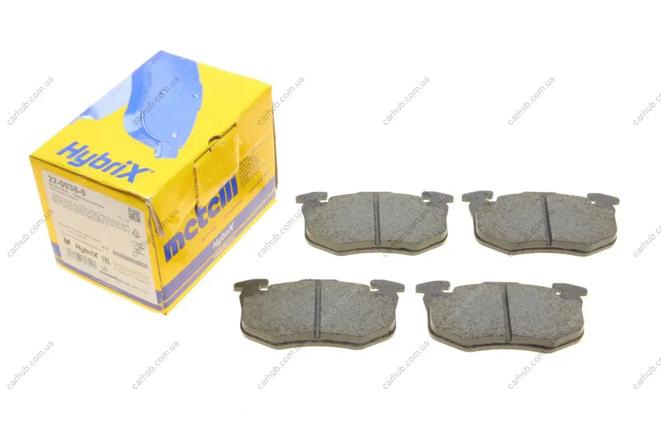 Колодки гальмівні (задні) Citroen Saxo/Xsara/Peugeot 105/205/206/306/309 84- METELLI Metelli 22-0038-0 (фото 1)