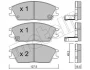 Колодки гальмівні (передні) Hyundai Accent I/II 94-05/Getz 02-10/Elantra 90-00/Pony 85-95 Metelli 22-0081-1 (фото 2)