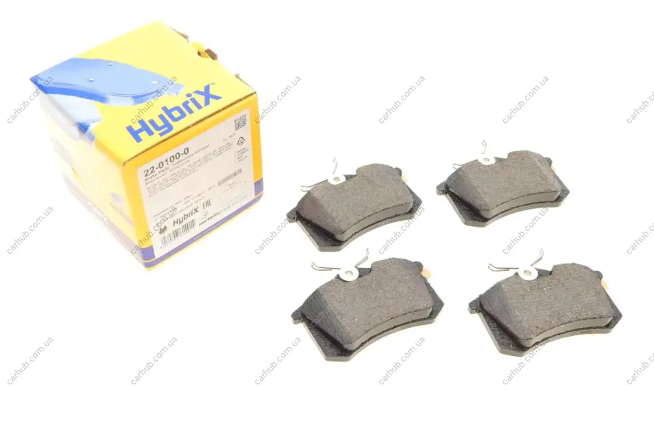 Колодки гальмівні (задні) VW Golf II/III/Passat B2/B3/B4 84-99/Polo 95-01/Peugeot 405 87-97 METELLI Metelli 22-0100-0 (фото 1)