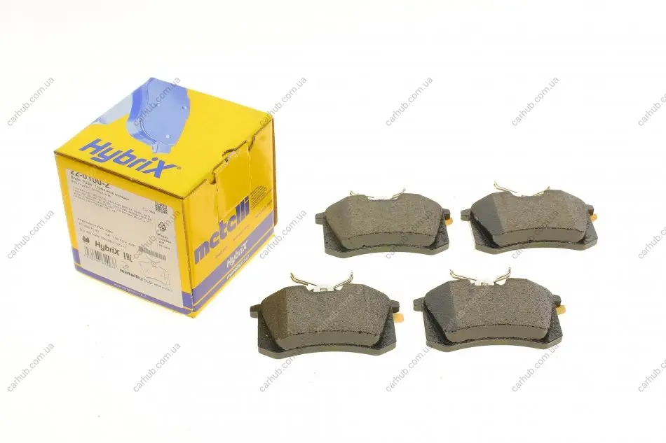 Колодки гальмівні (задні) Audi A4 02-09/Citroen C3 16-/C4 14-/Renault Scenic/Megane 96-/Clio 05- METELLI Metelli 22-0100-2 (фото 1)