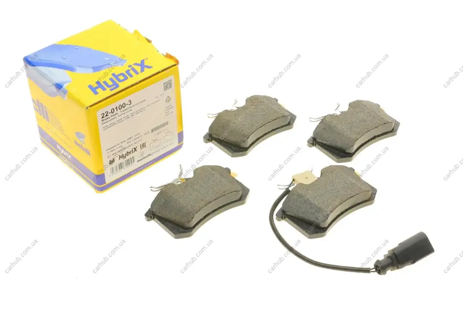 Колодки гальмівні (задні) Ford Galaxy 95-06/Seat Alhambra 96-10/VW Sharan 95-10 (+датчик) METELLI Metelli 22-0100-3 (фото 1)