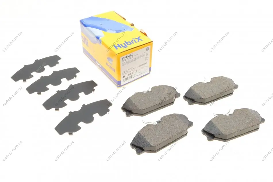 Колодки гальмівні (передні) Renault Clio II 00-09/Laguna 93-01/Megane/Scenic/Safrane 96-03 METELLI Metelli 22-0142-2 (фото 1)
